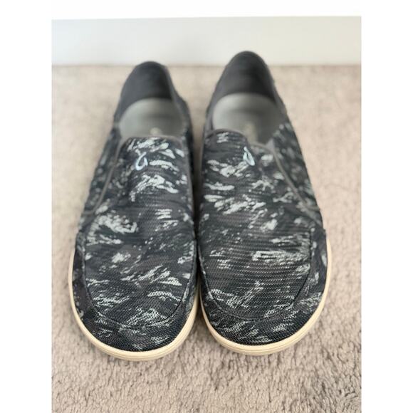 Olukai Nohea Mesh Slip-On Shoes Charcoal/Dive Camo/Grey Blue Men\'s Size M9.5 main image 7